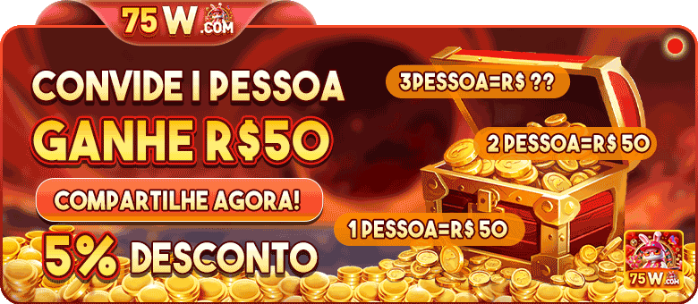 Banner de estratégias e bônus no app 75w.com